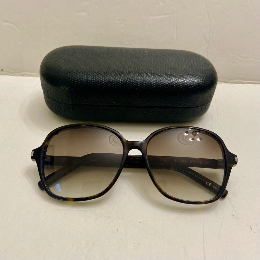 Saint Laurent, Italy Brown Tortoise Sunglasses 57#16 140