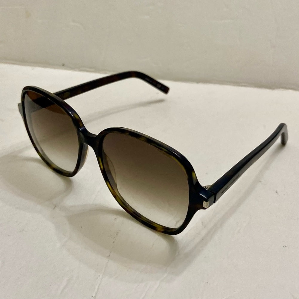Saint Laurent, Italy Brown Tortoise Sunglasses 57#16 140