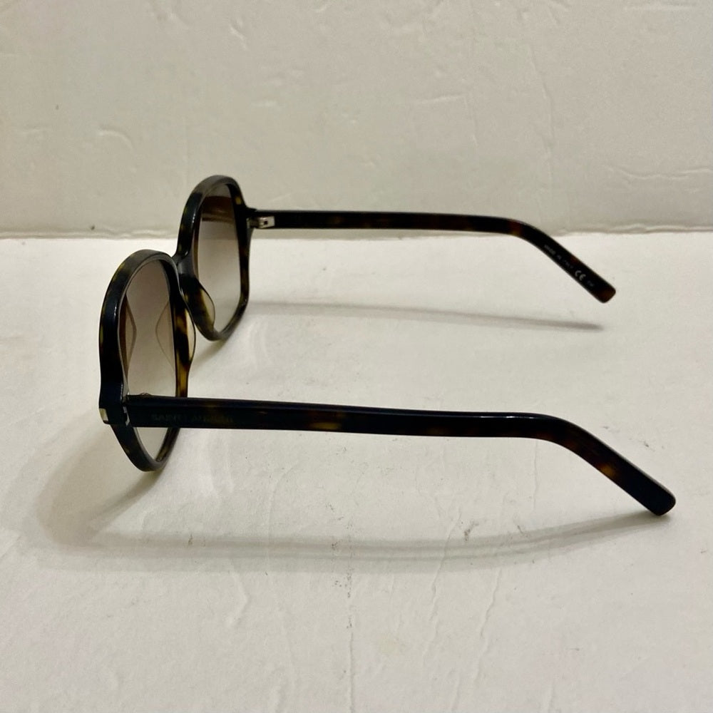Saint Laurent, Italy Brown Tortoise Sunglasses 57#16 140