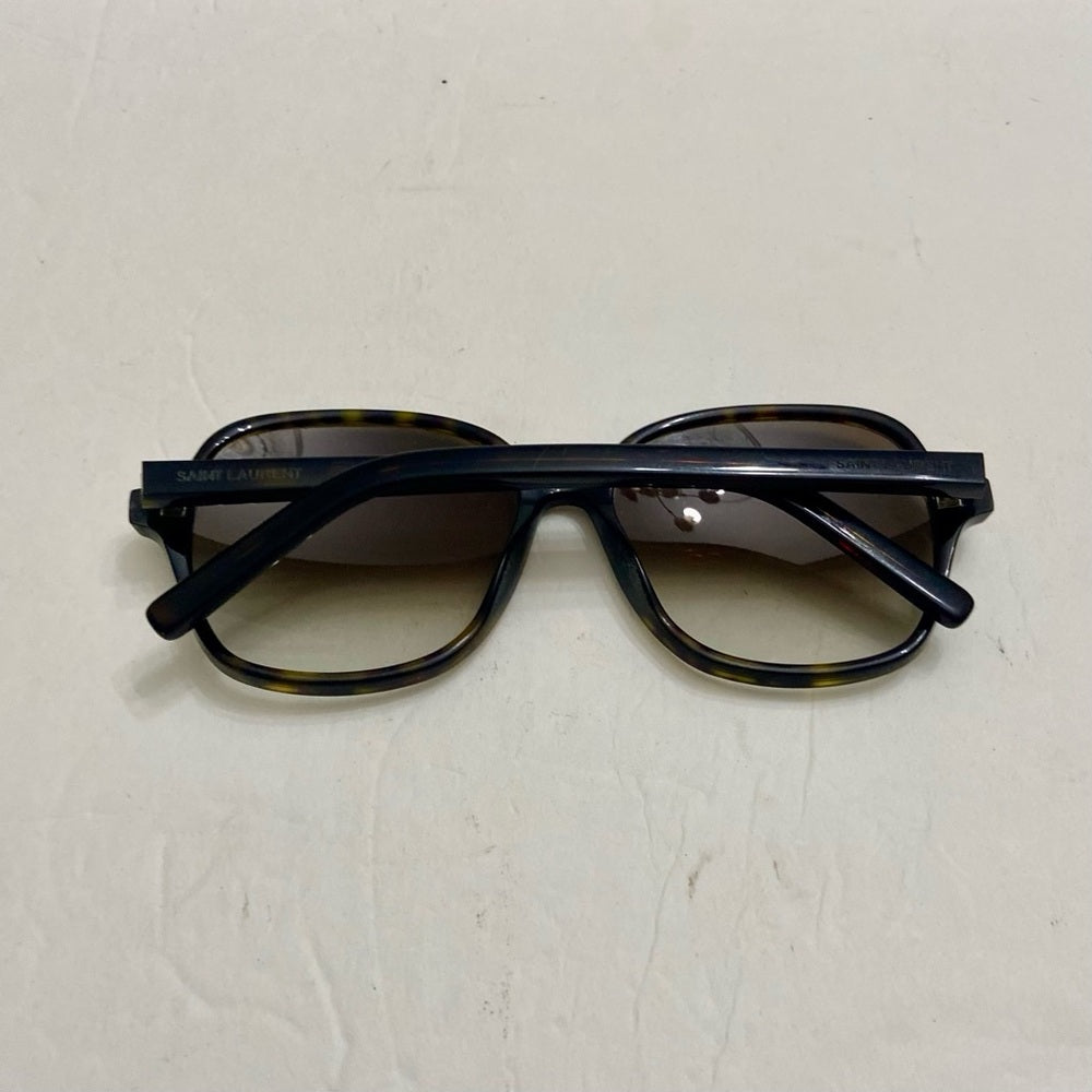 Saint Laurent, Italy Brown Tortoise Sunglasses 57#16 140