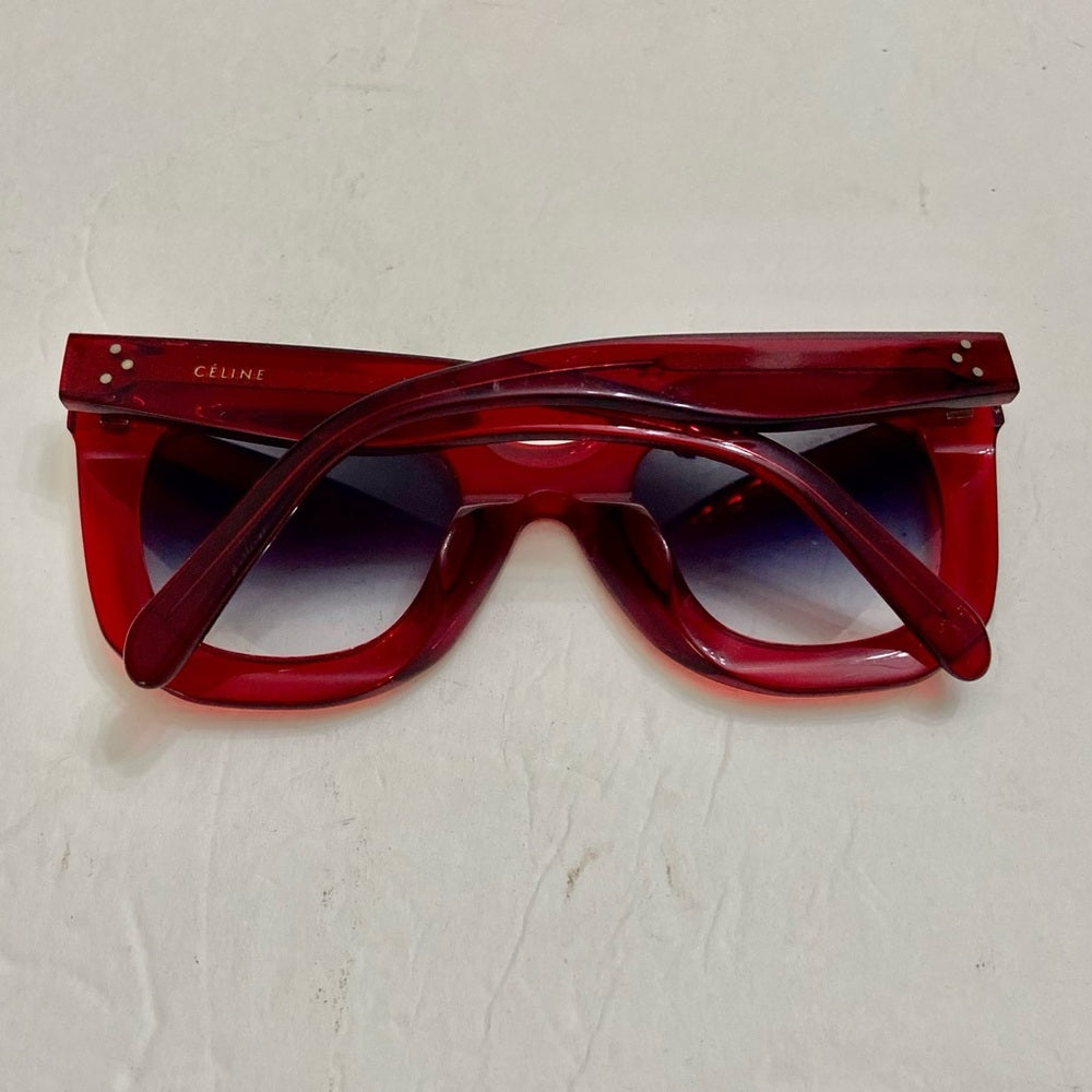 Celine, Italy Red Sunglasses 4.27 CE CL 400SF 66B 409#23 145-2