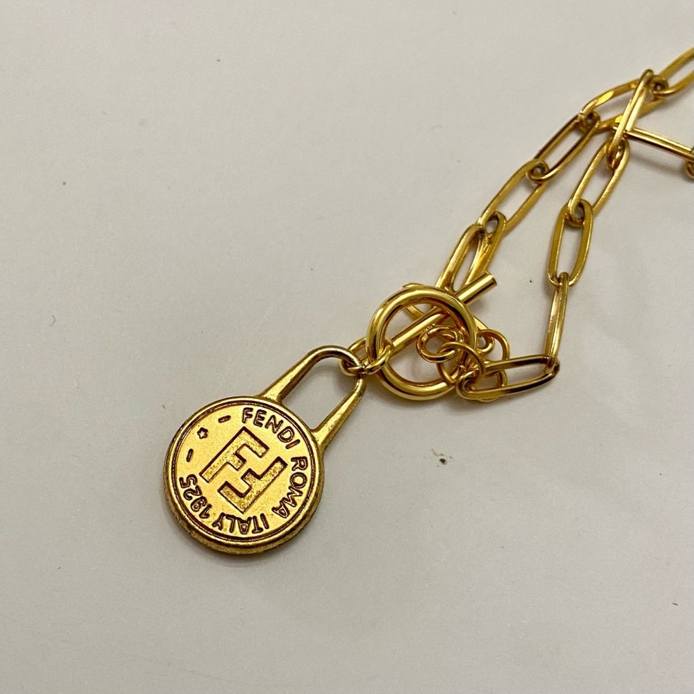 Fendi, 17in Gold Plated Chain Necklace (S)