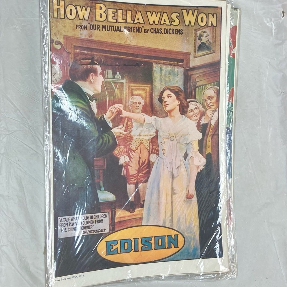 1911 How Bella Was Won and 1936 - Le Roman de Marguerite Gautier Movie Posters