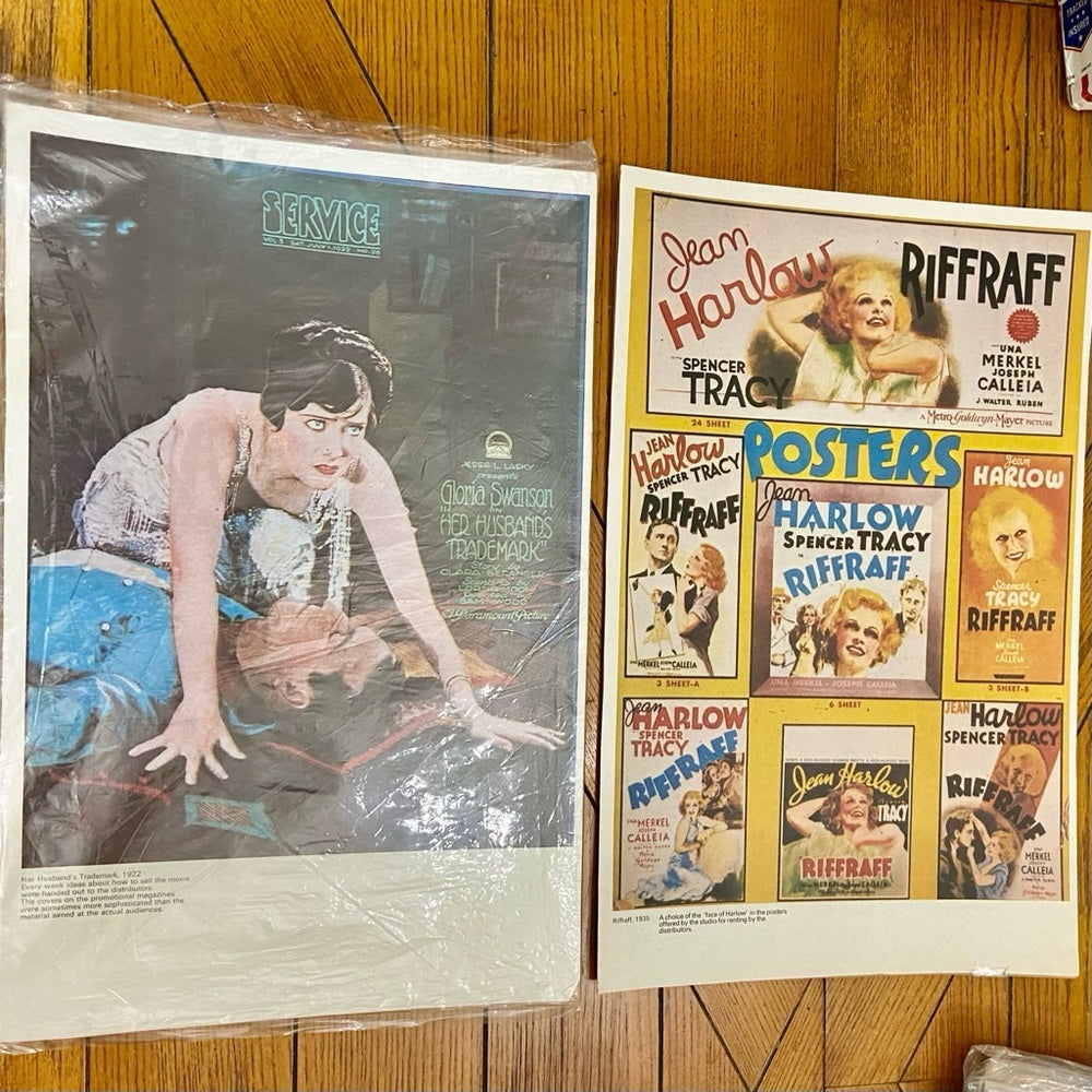 1922 Her Husband’s Trademark and 1935 Riffraff Movie Posters