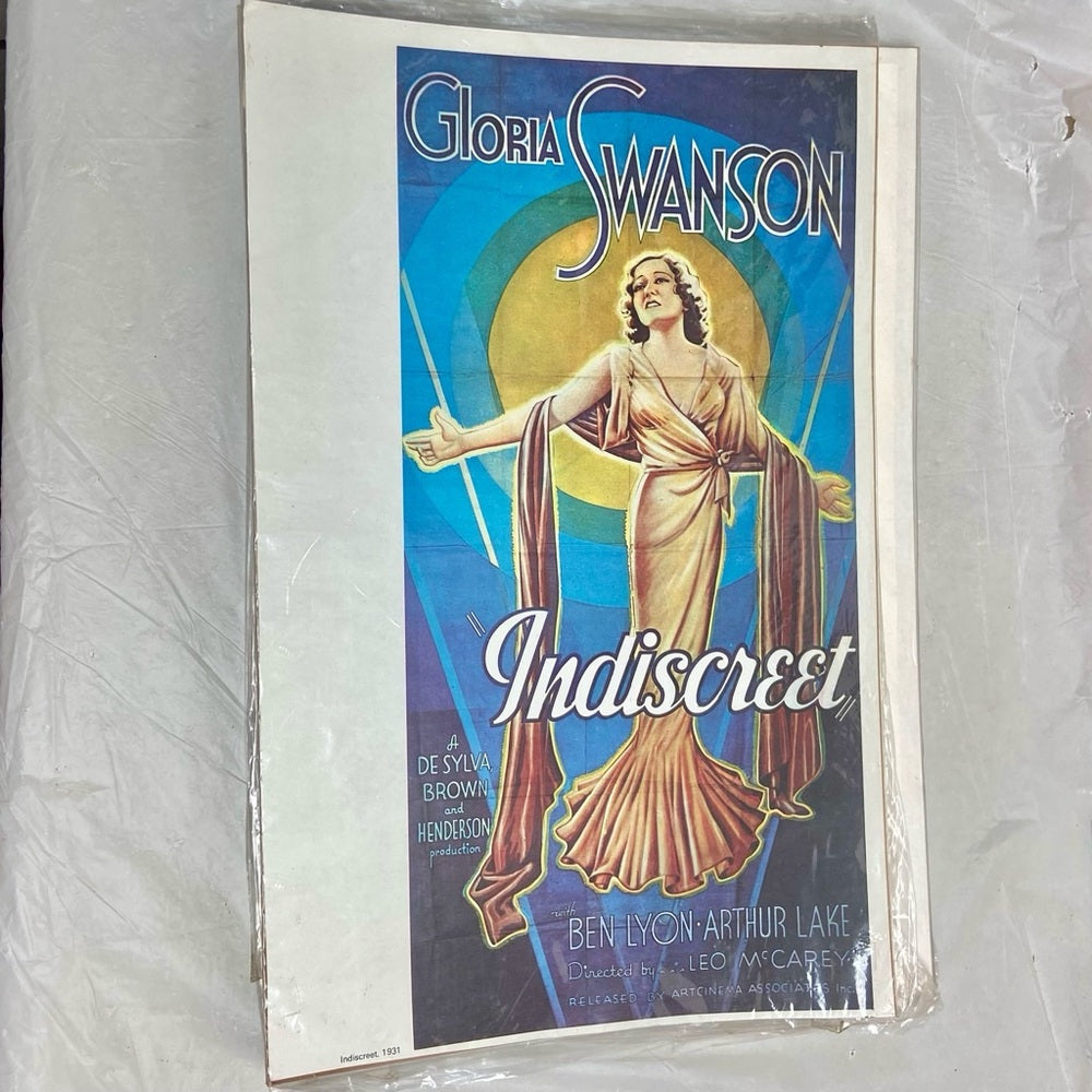 1931 Indiscreet and 1930 New York Nights Movie Posters