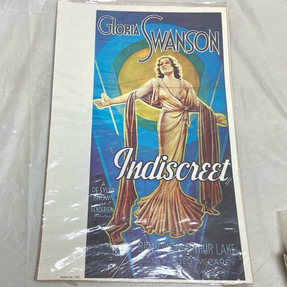 1931 Indiscreet and 1930 New York Nights Movie Posters