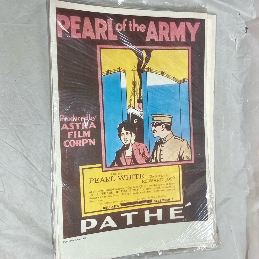 1940 City for Conquest and 1916 Pearl of the Army Movie Posters