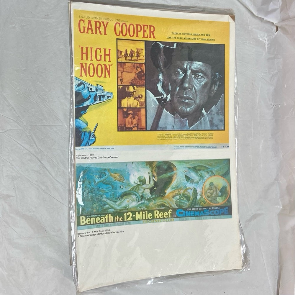 1952 High Noon, 1953 Beneath The 12-mile Reef, 1940 Pride and Prejudice and 1941