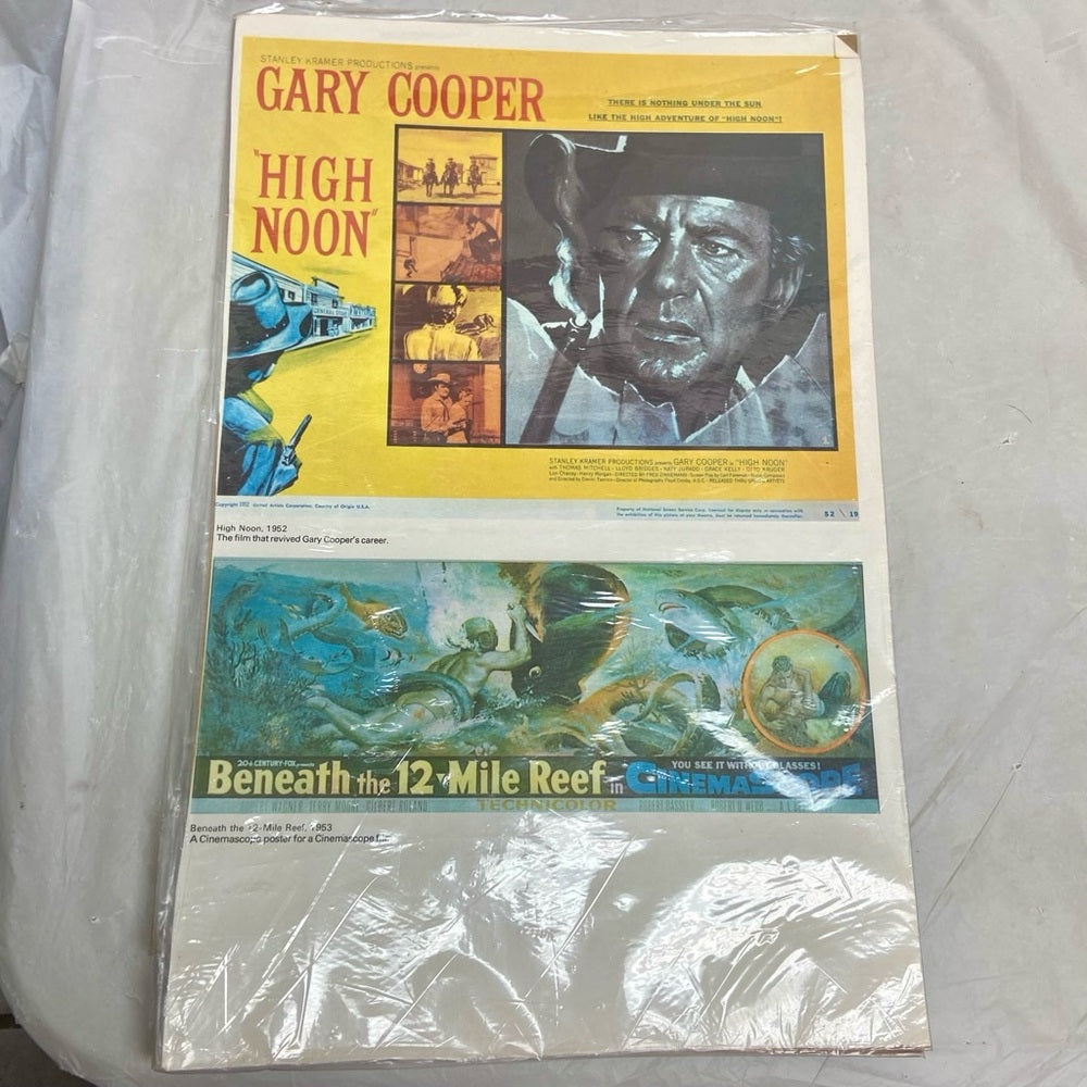 1952 High Noon, 1953 Beneath The 12-mile Reef, 1940 Pride and Prejudice and 1941