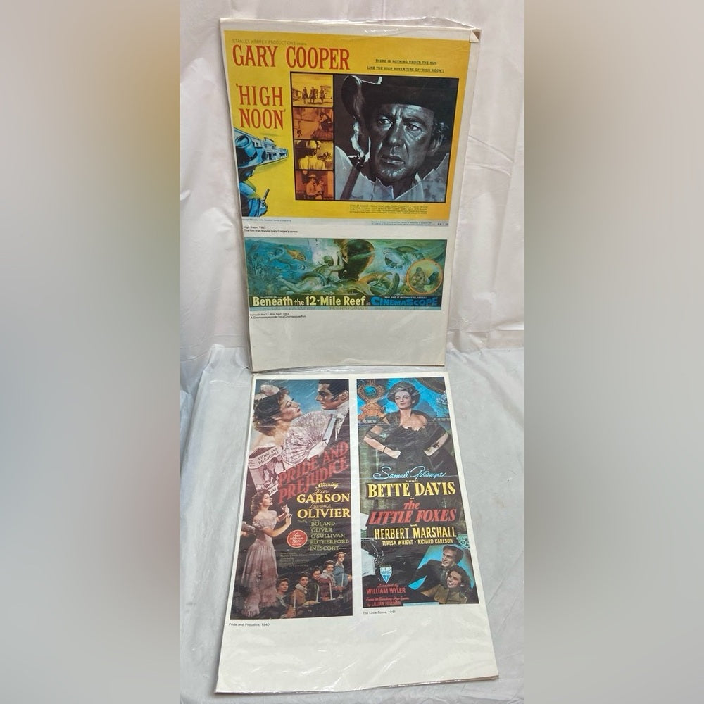 1952 High Noon, 1953 Beneath The 12-mile Reef, 1940 Pride and Prejudice and 1941