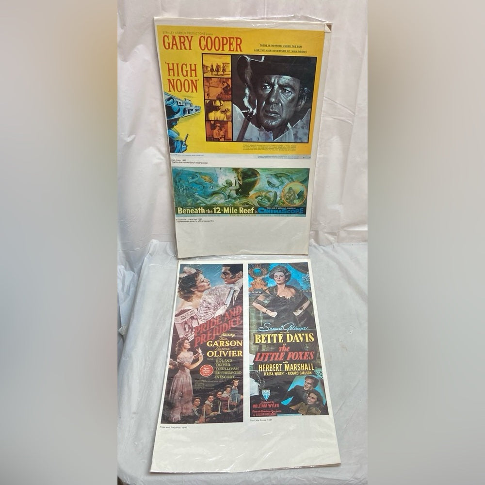 1952 High Noon, 1953 Beneath The 12-mile Reef, 1940 Pride and Prejudice and 1941