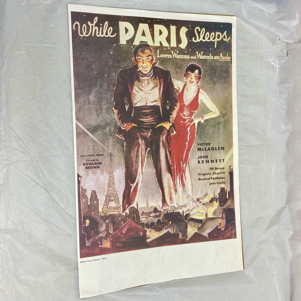 1932 While Paris Sleeps and 1961 Urteil Von Nuremberg Movie Posters