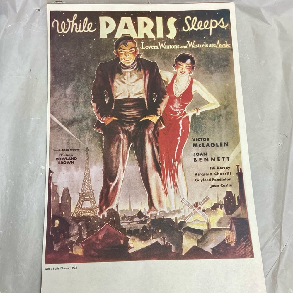 1932 While Paris Sleeps and 1961 Urteil Von Nuremberg Movie Posters