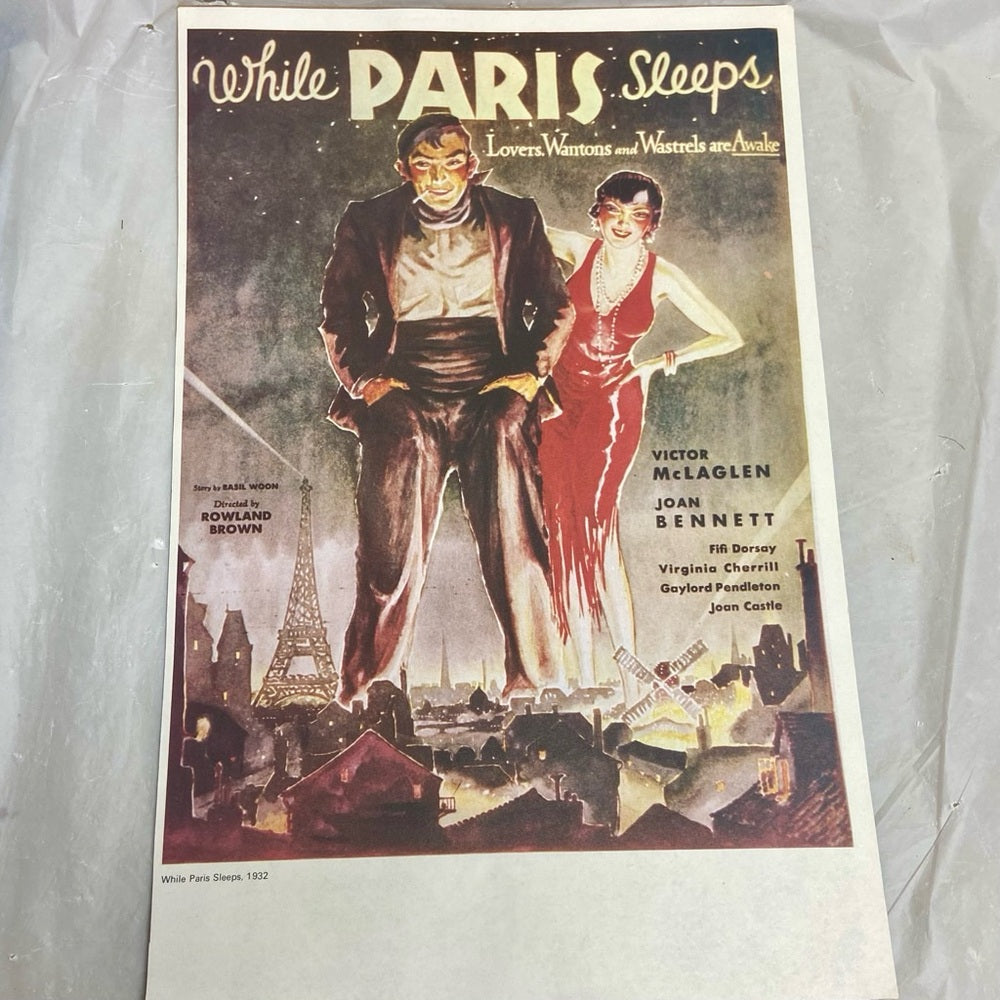 1932 While Paris Sleeps and 1961 Urteil Von Nuremberg Movie Posters