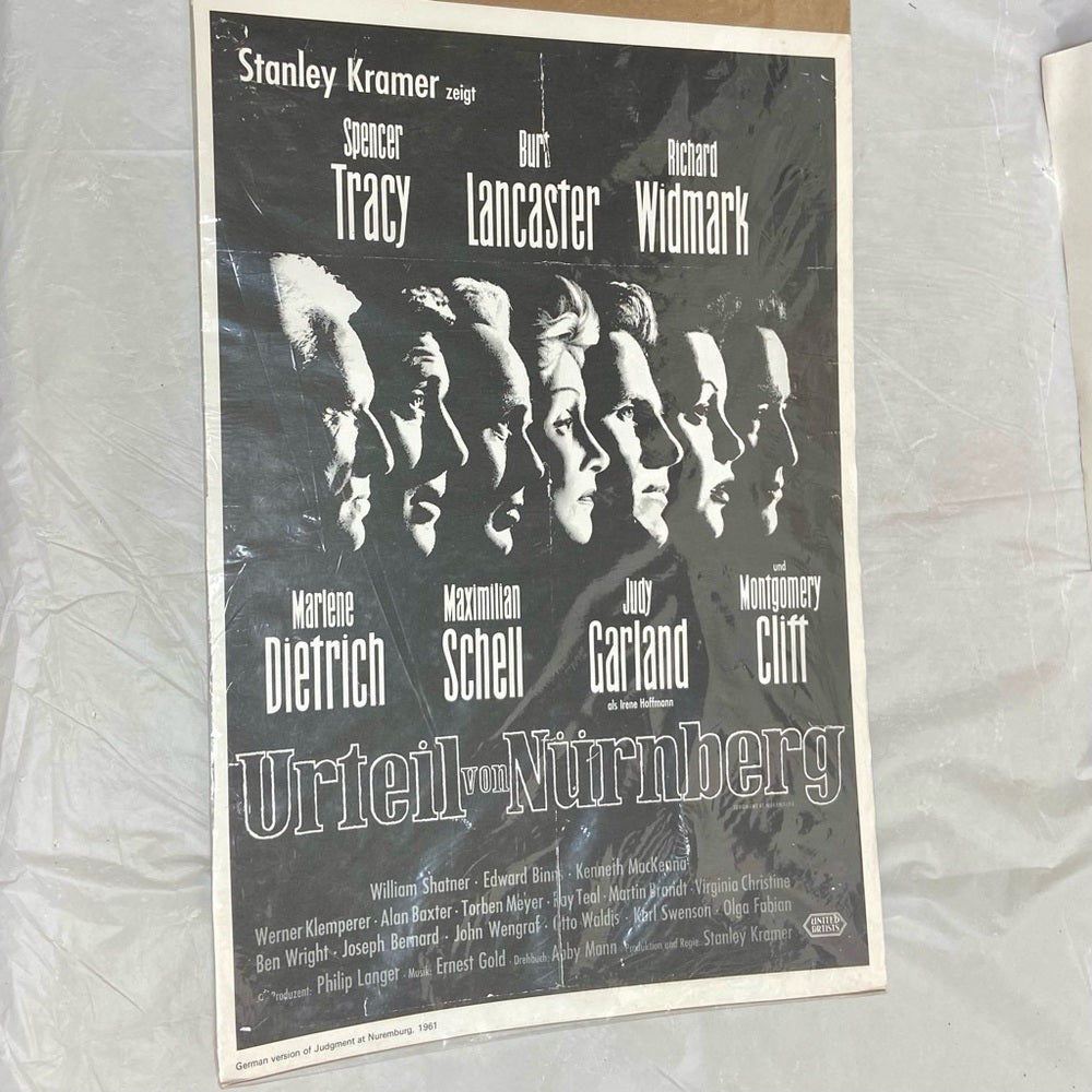 1932 While Paris Sleeps and 1961 Urteil Von Nuremberg Movie Posters