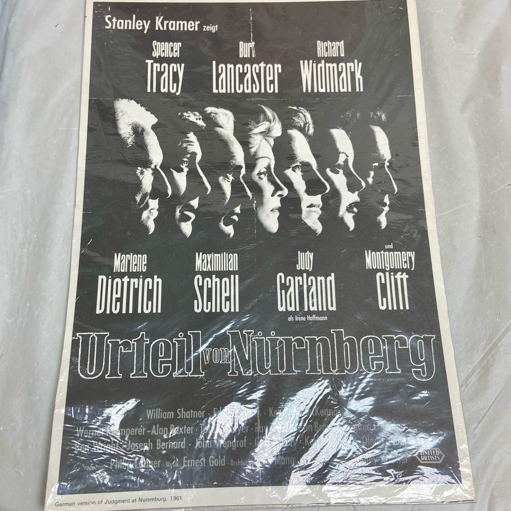 1932 While Paris Sleeps and 1961 Urteil Von Nuremberg Movie Posters