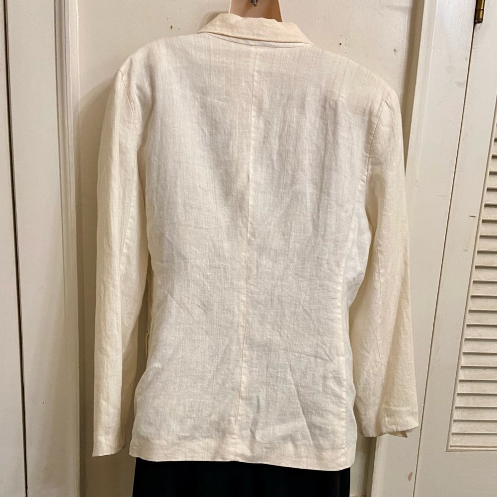 Merona Creame- Beige Blazer-Coat- Jacket - L