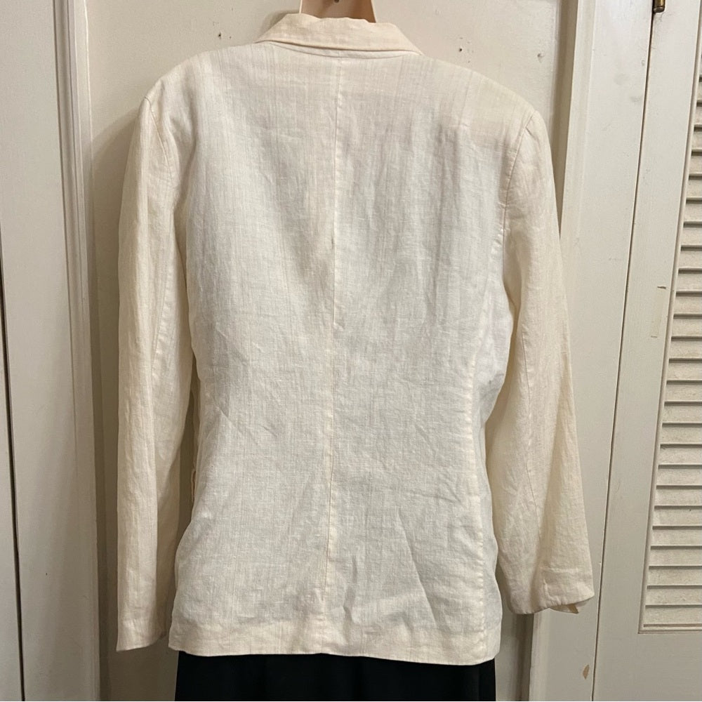 Merona Creame- Beige Blazer-Coat- Jacket - L