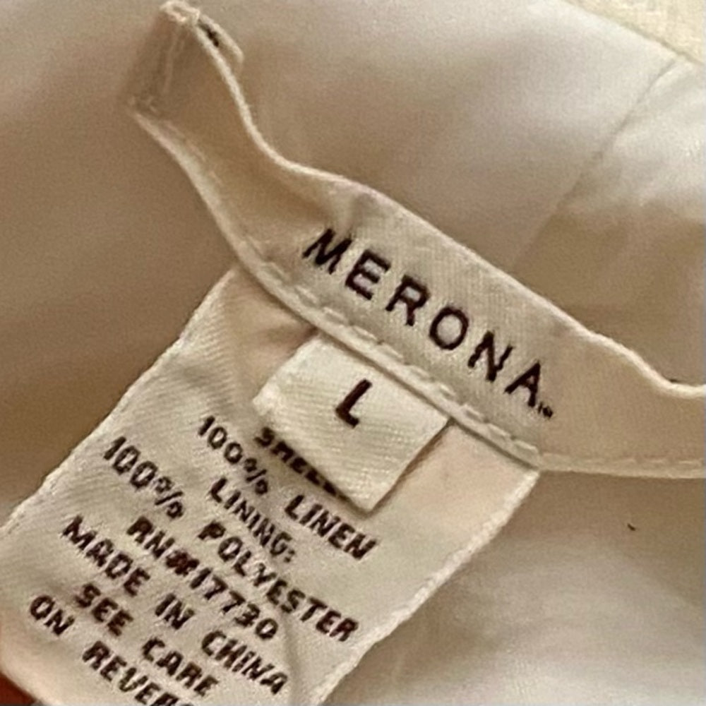 Merona Creame- Beige Blazer-Coat- Jacket - L