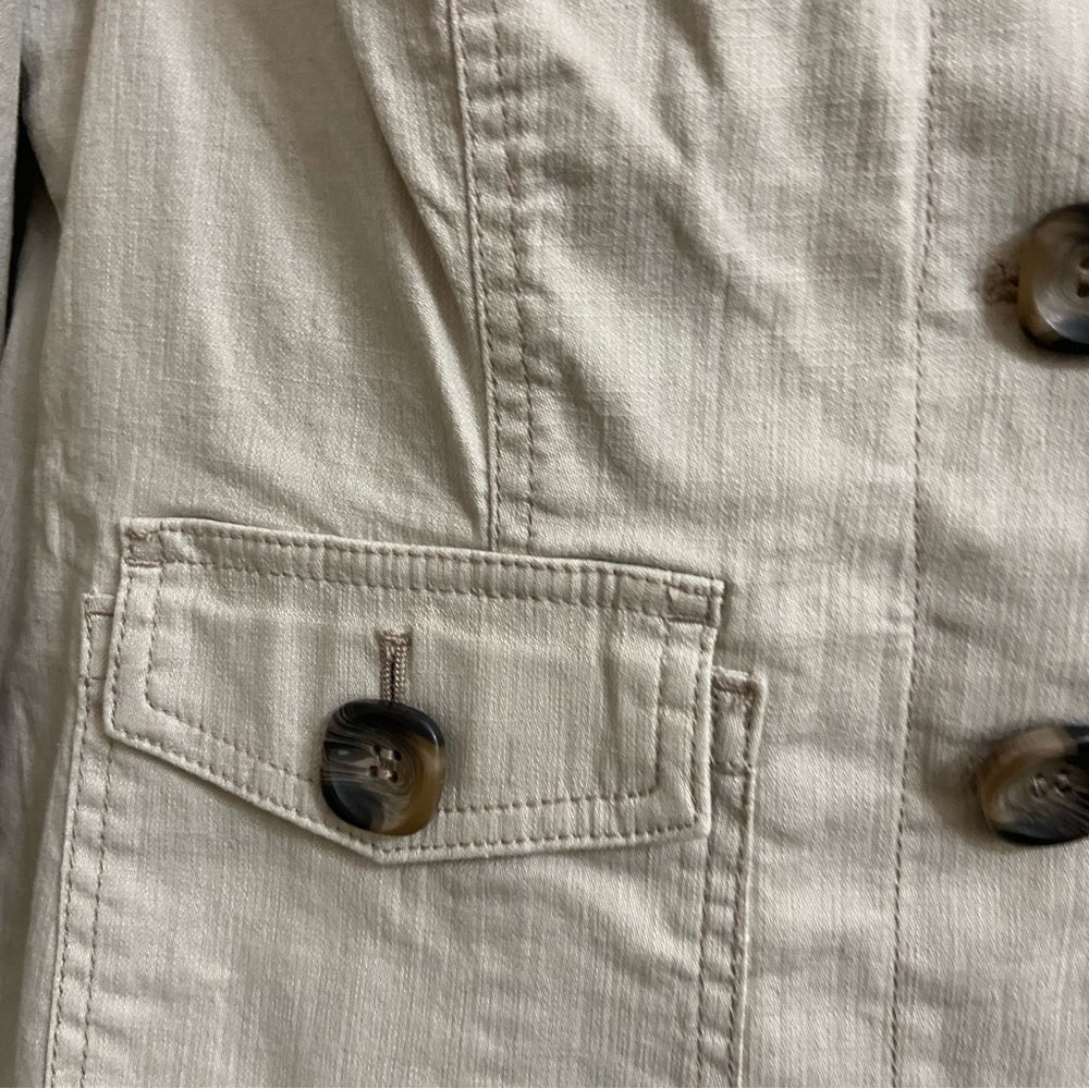 Cold Water Creek Beige Coat-Jacket - Size P14