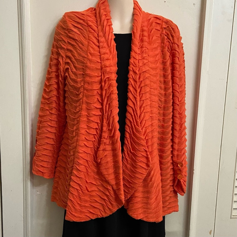 Stunning Orange- Tangerine Coat Blazer M-L