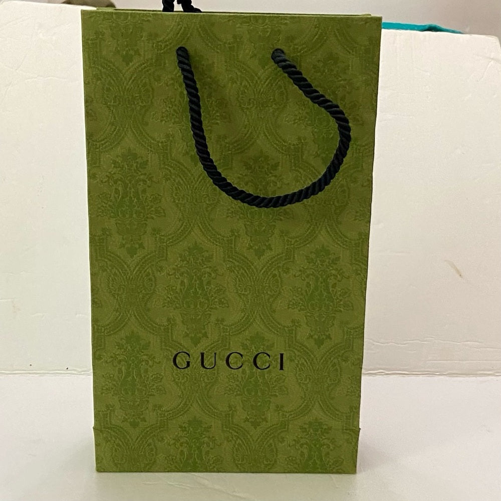 Lot of 2 Gucci Green Gift Bags
