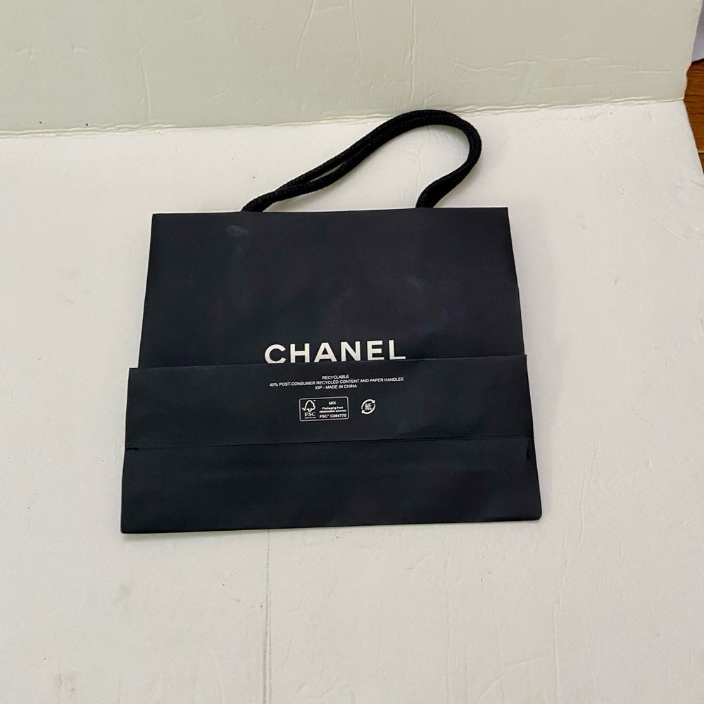 Lot of 2 Chanel Black Gift Bags