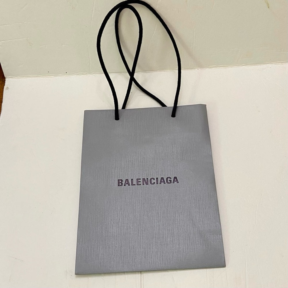 Lot of 2 Balenciaga Gray Gift Bags
