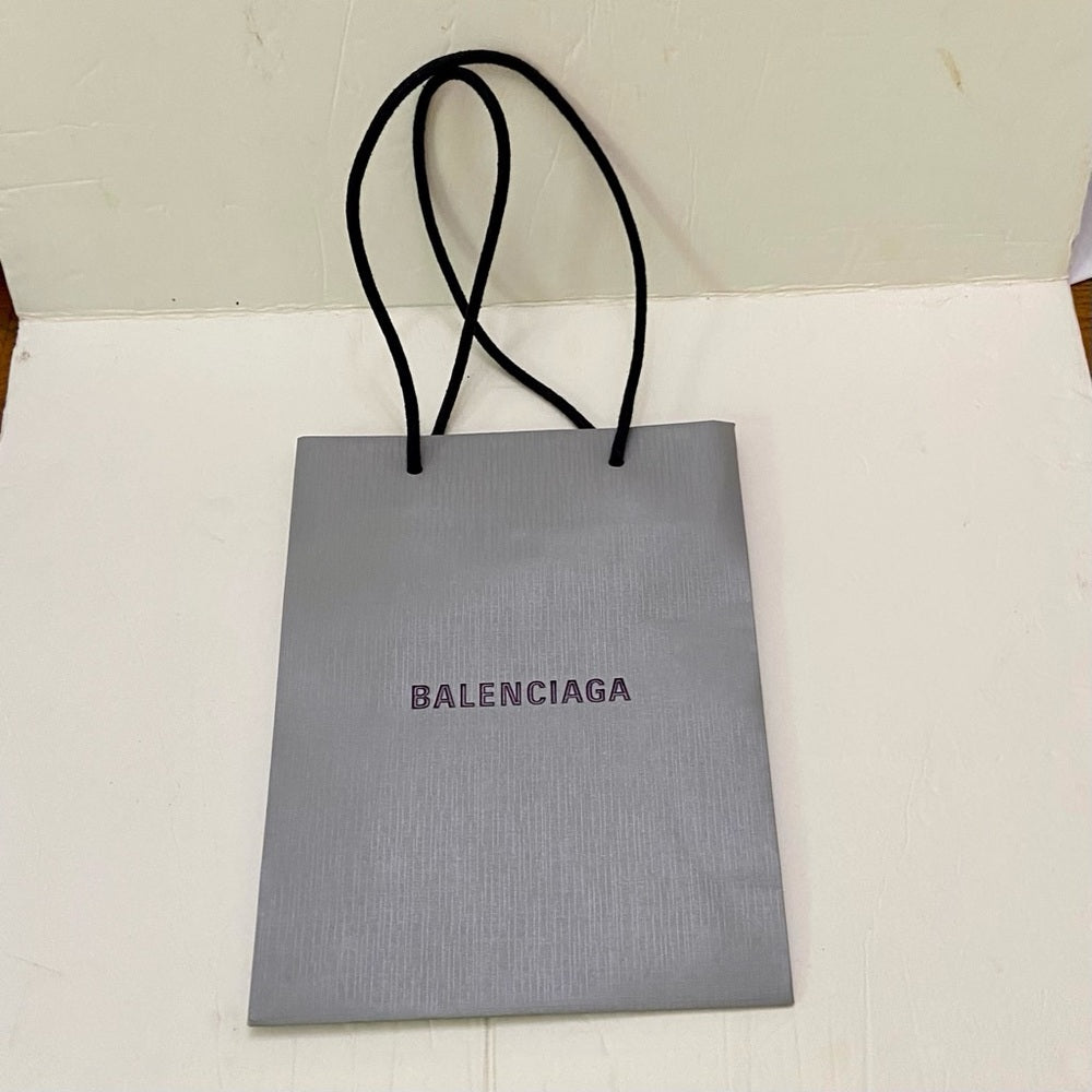 Lot of 2 Balenciaga Gray Gift Bags