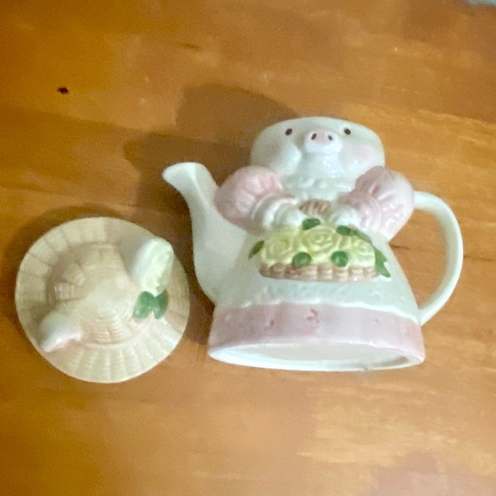 Vintage, Rare, Piggy Figural Teapot