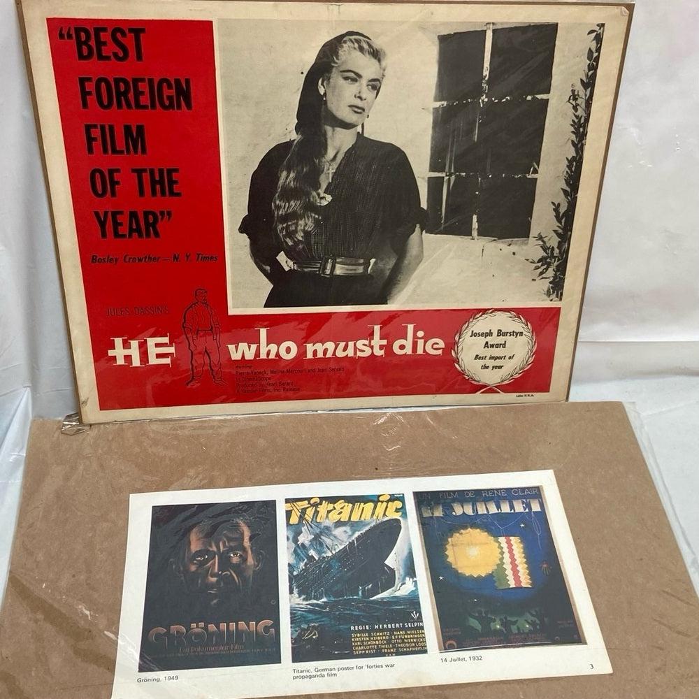 He Who Must Die (1957); Groning (1949) Titanic (1997) and 14 Juliet (1932) Movie