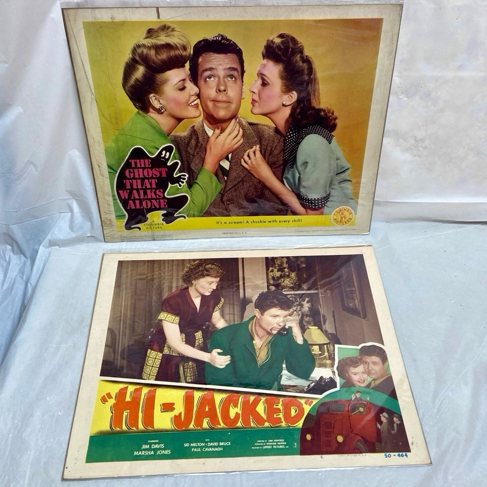 The Ghost that Walks Alone (1944) and Hi- Jacked (1950) Movie Posters