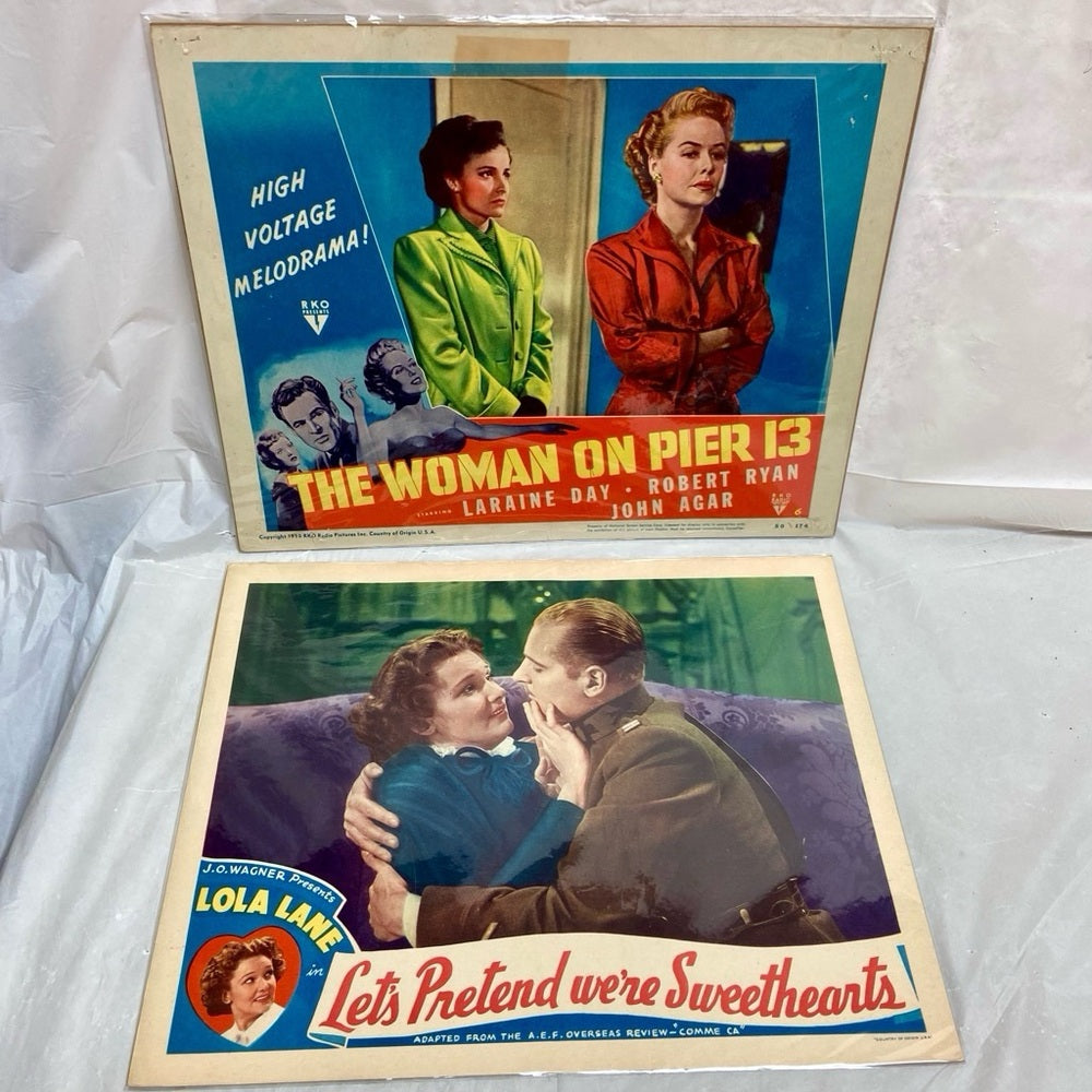 The Woman on Pier 13 (1950) and Let’s Pretend we’re Sweethearts (1936) Movie Pos
