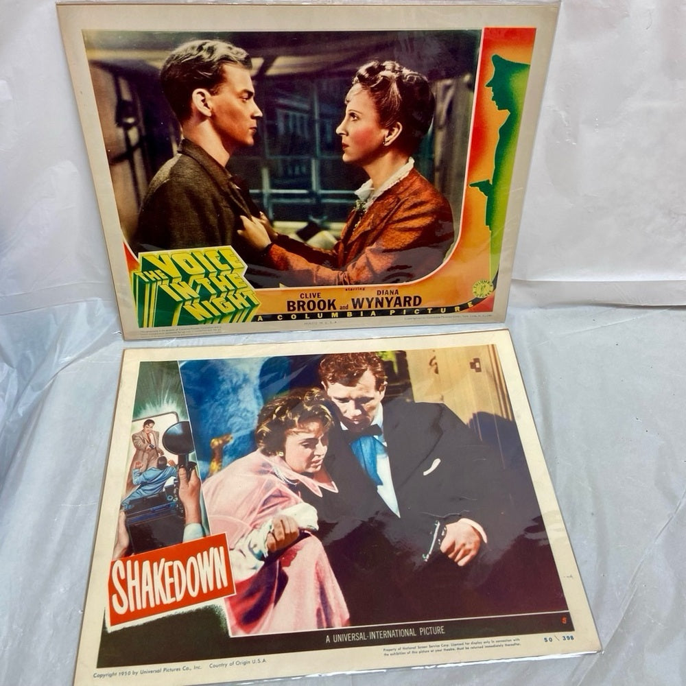 The Voice in the Night (1941) and Shakedown (1950) Movie Posters