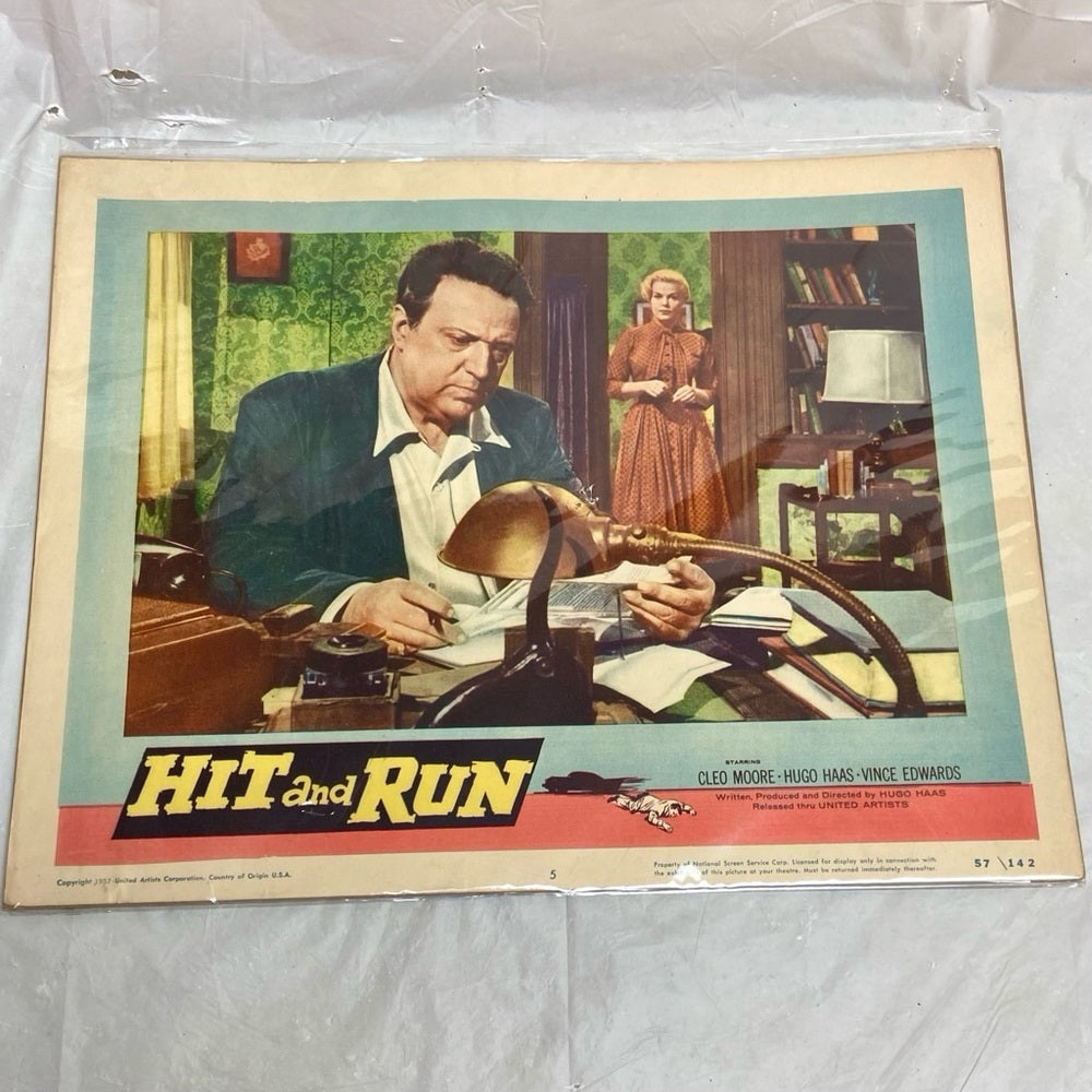 Hit and Run (1957) and The Ghost that Walks Alone (1944) Movie Posters