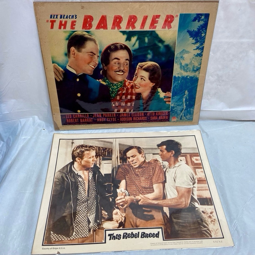 The Barrier (1937) and This Rebel Breed (1960) Movie Posters