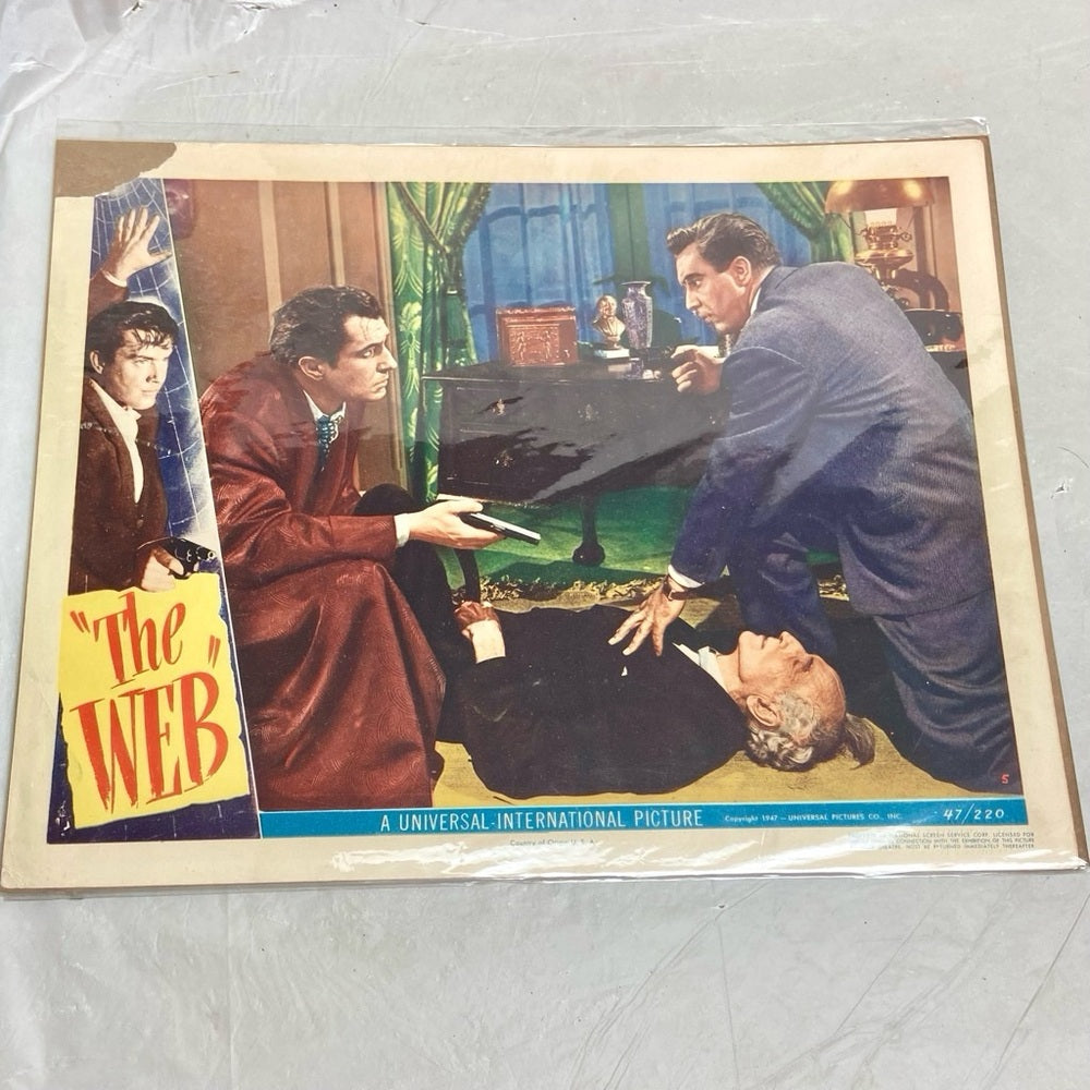 The Web (1947) and Espionage Agent (1939) Movie Posters