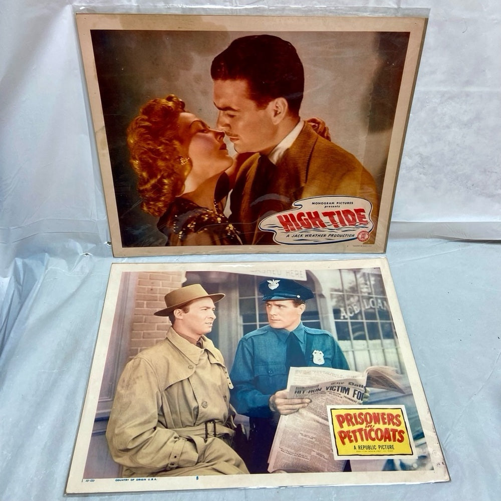 High Tide (1947) and Prisoners in Petticoats (1950) Movie Posters