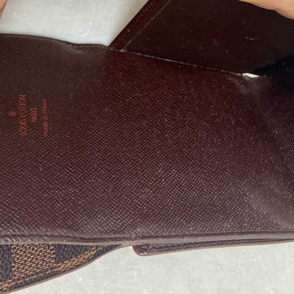 Louis Vuitton Damier Ebene Unisex- Mens Compact Wallet