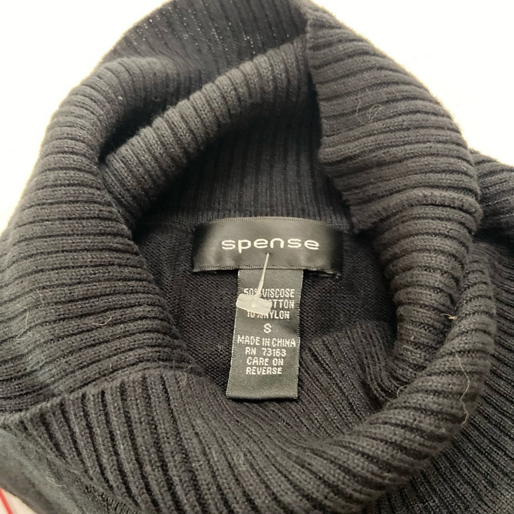 Spense Black and Gray Sweater Dress Size Small