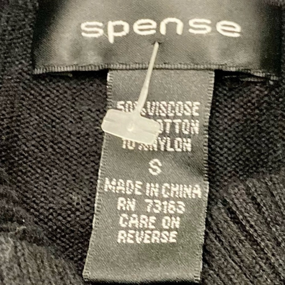 Spense Black and Gray Sweater Dress Size Small