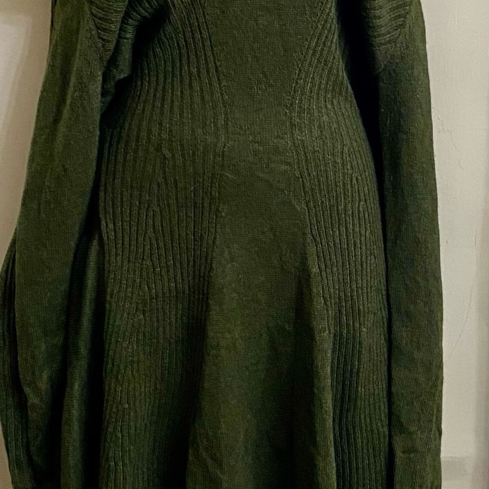 Victoria Secret Olive Green Turtle Neck Sweater Dress - Petite Small