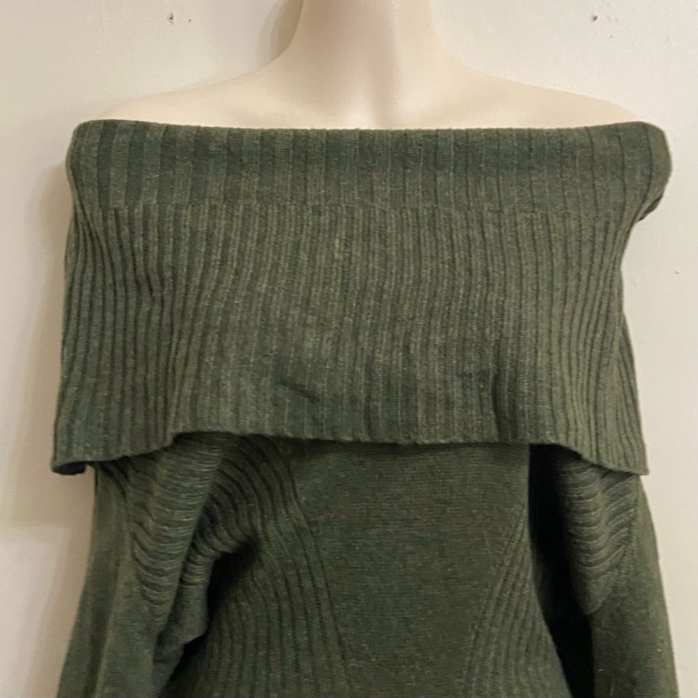 Victoria Secret Olive Green Turtle Neck Sweater Dress - Petite Small