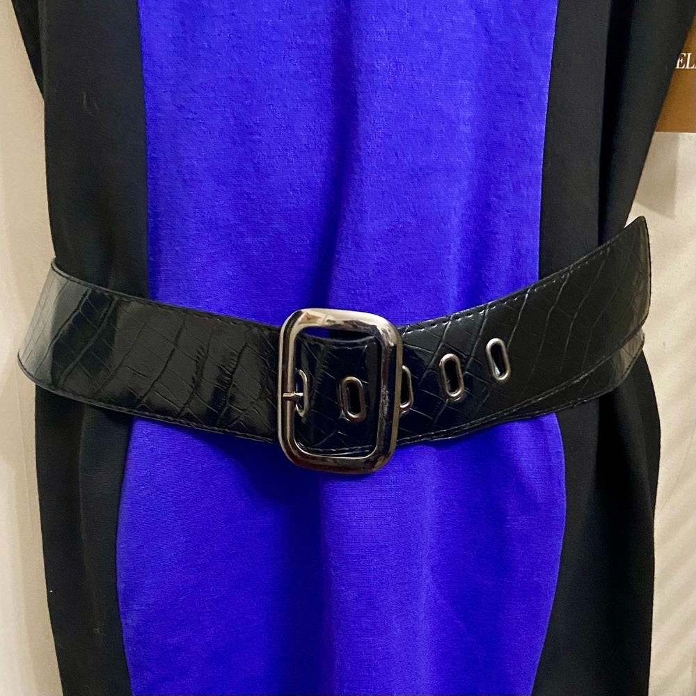 Ellen Tracy Purple and Black Dress Size 12