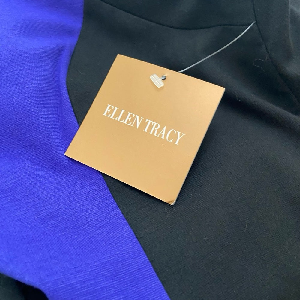 Ellen Tracy Purple and Black Dress Size 12