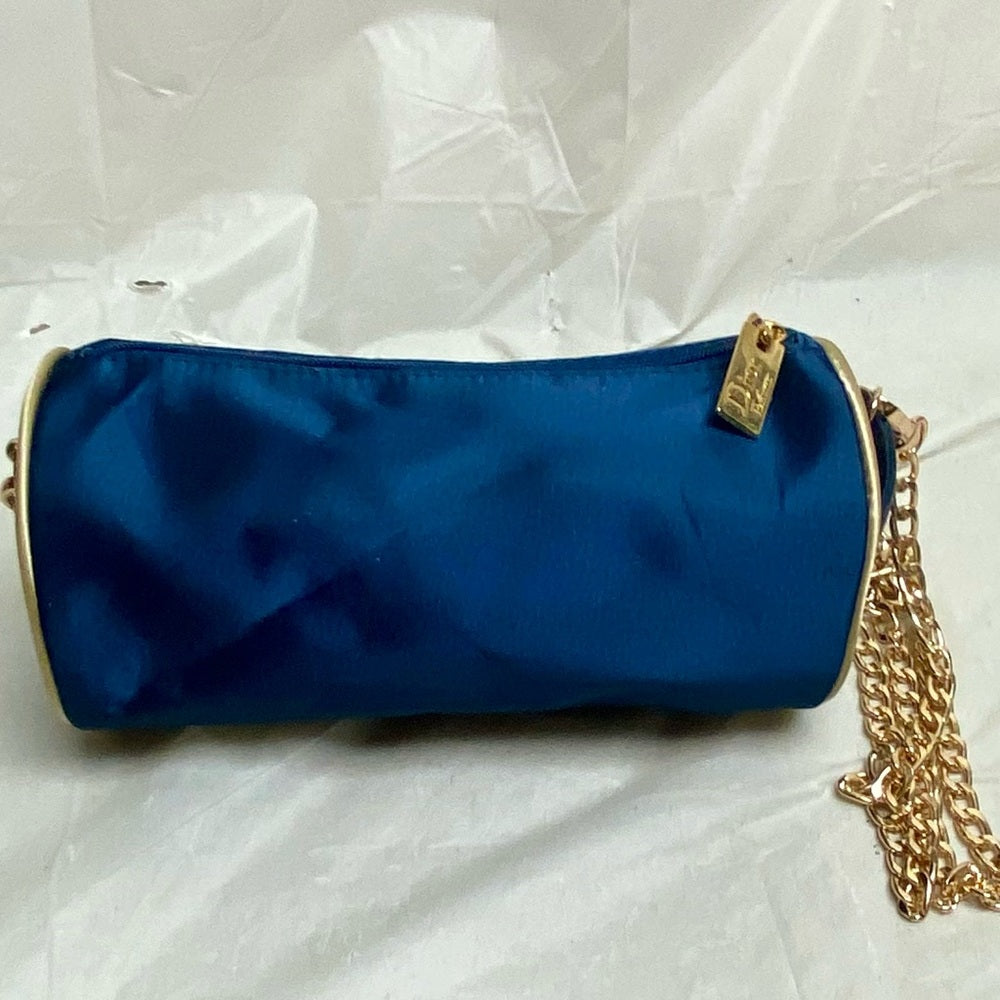Dior Blue Cosmetic- Parfum Crossbody Bag 7in x 3.5in D