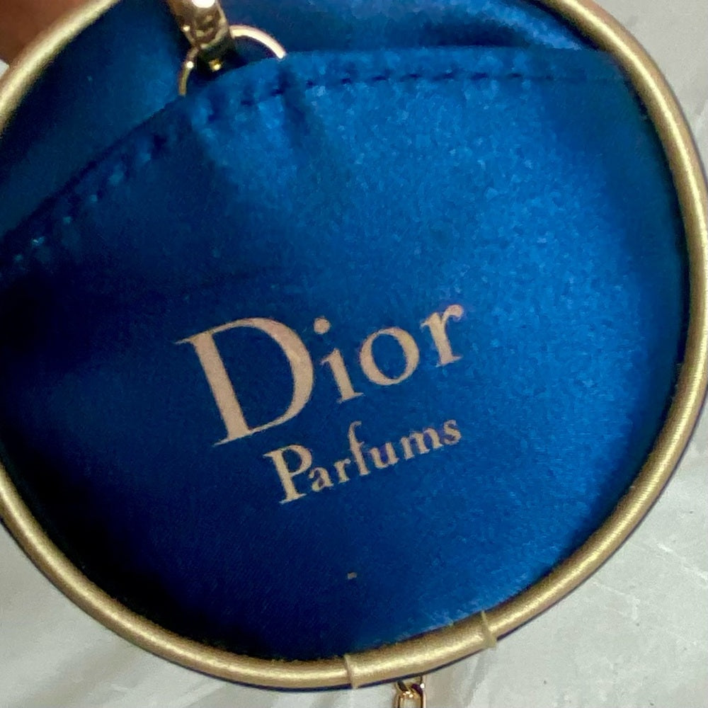 Dior Blue Cosmetic- Parfum Crossbody Bag 7in x 3.5in D