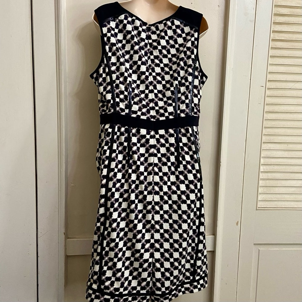 Ivanka Trump Black and White Dress Size 14