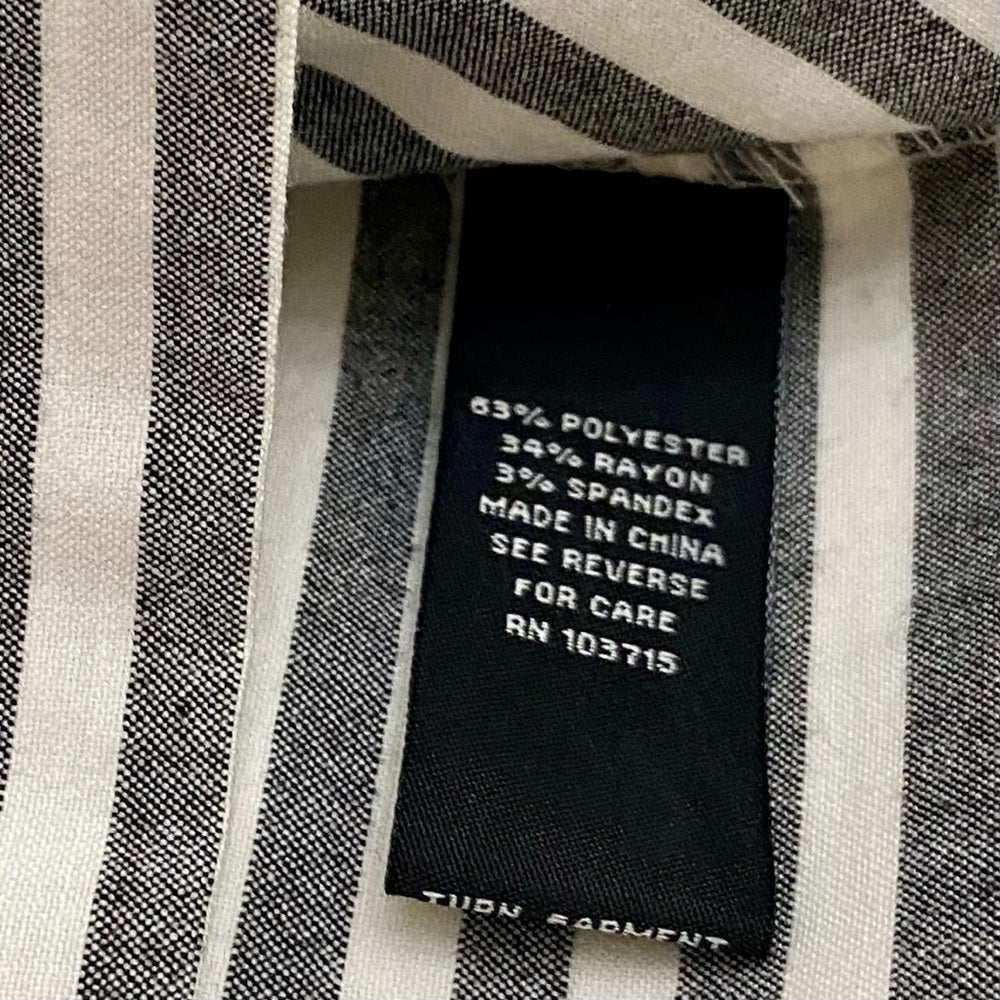Sharagano Gray and White Stripes Dress 14P