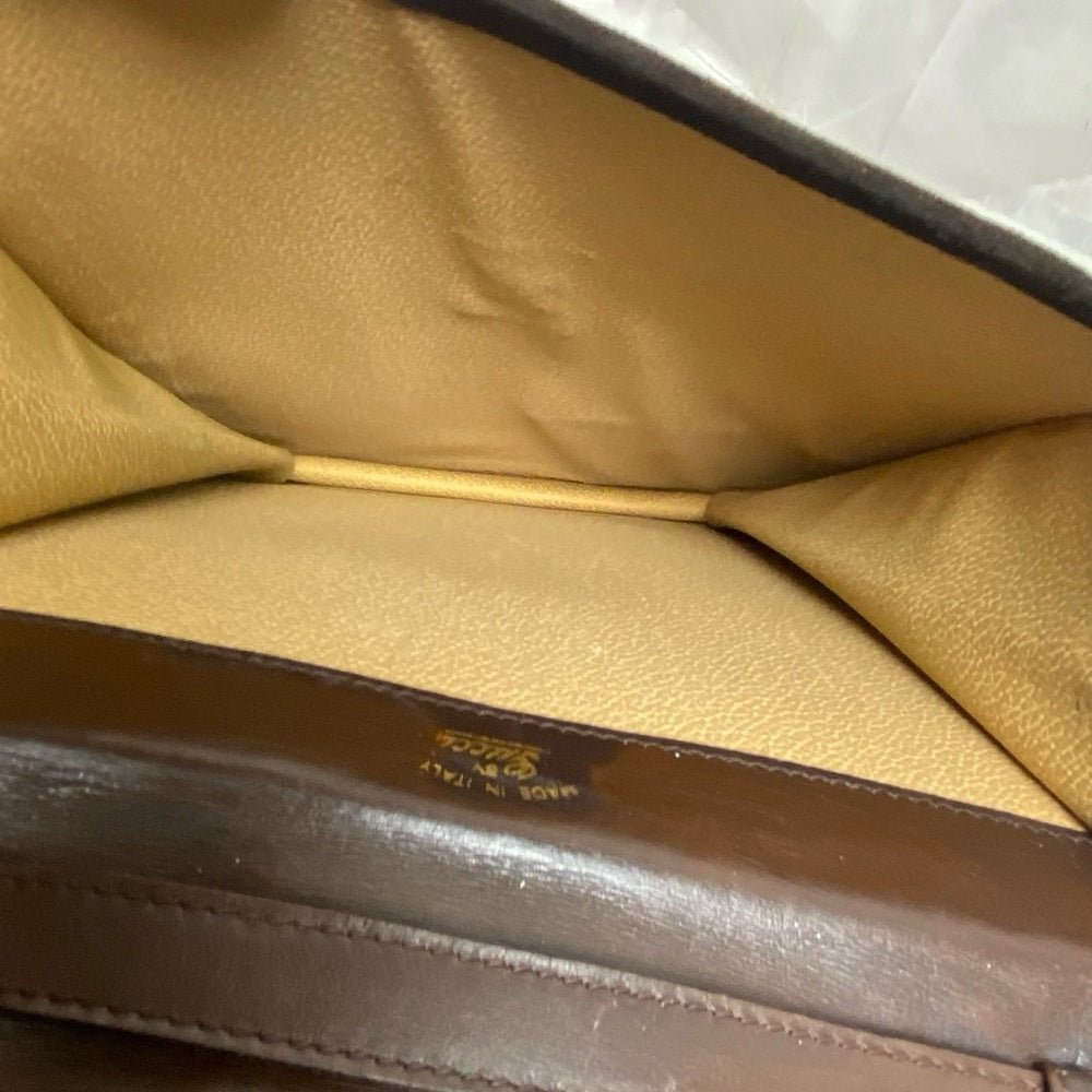 Vintage Gucci Rare Sherry line Suede Leather Shoulder-Crossbody 10in x 8in x 2.5